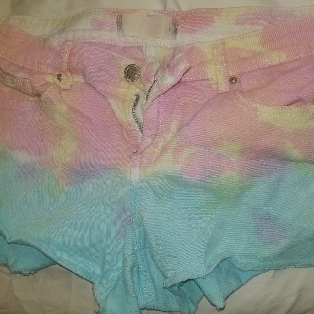 Tie dye shorts